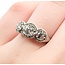 Ring Antique Filigree 3-Stone 1.35ctw Mine Cut Diamonds 18kw Sz6 2.6g 225070002