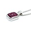 Pendant w/chain Invisible Set .60ctw Round/Baguette Diamonds 2.00ctw Ruby 18kw/14kw Chain 22x14mm 18" 10.5g 225070061