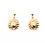 Earrings Shell Dangle 14ky 3.6g