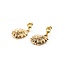 Earrings Shell Dangle 14ky 3.6g