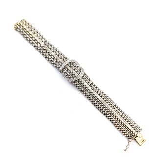 Watch Geneva Manual Wind Vintage .36ctw Round Diamonds 14kw 7" Watch Only 225066602