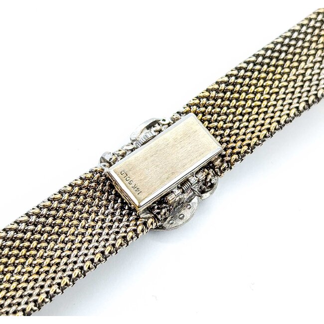 Watch Geneva Manual Wind Vintage .36ctw Round Diamonds 14kw 7" Watch Only 225066602