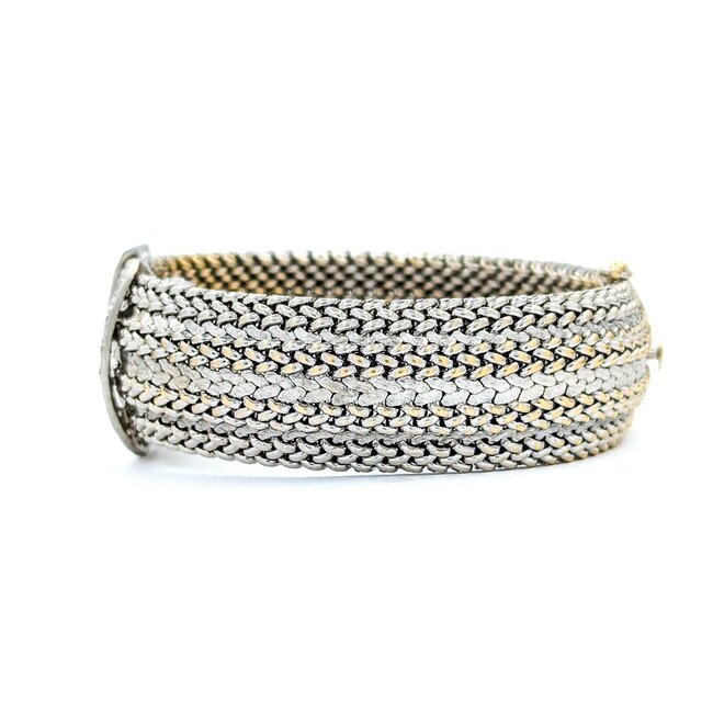 Watch Geneva Manual Wind Vintage .36ctw Round Diamonds 14kw 7" Watch Only 225066602