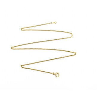 Necklace Curb Link Spring Clasp 14ky 1.4mm 16" 3g 125062041