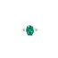 Ring 3-Stone .13ctw Baguette Diamonds 2.86ct Emerald 14kw 9x7.5mm Sz6.5 3.7g 125060021