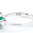 Ring 3-Stone .13ctw Baguette Diamonds 2.86ct Emerald 14kw 9x7.5mm Sz6.5 3.7g 125060021