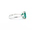 Ring 3-Stone .13ctw Baguette Diamonds 2.86ct Emerald 14kw 9x7.5mm Sz6.5 3.7g 125060021