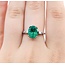 Ring 3-Stone .13ctw Baguette Diamonds 2.86ct Emerald 14kw 9x7.5mm Sz6.5 3.7g 125060021