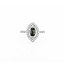 Ring Double Halo Marquise .42ctw Round Diamonds .54ct Alexandrite GIA: 2235584933 18kw 14x10mm Sz6.5 3.3g 125060020