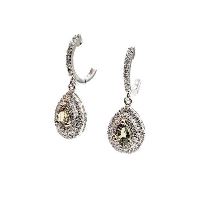 Earrings Drop .51ctw Diamonds 1.03ctw Alexandrite GIA: 5232585021, 1232584970 14kw .95x.4" 4g 125060030