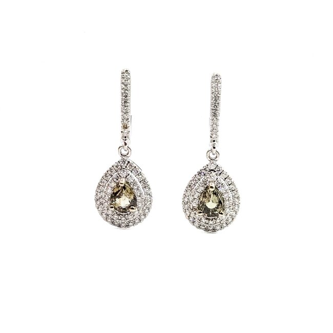 Earrings Drop .51ctw Diamonds 1.03ctw Alexandrite GIA: 5232585021, 1232584970 14kw .95x.4" 4g 125060030