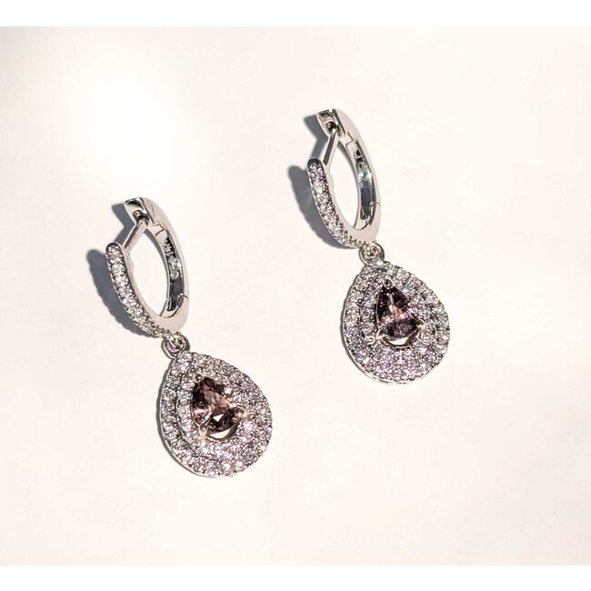 Earrings Drop .51ctw Diamonds 1.03ctw Alexandrite GIA: 5232585021, 1232584970 14kw .95x.4" 4g 125060030