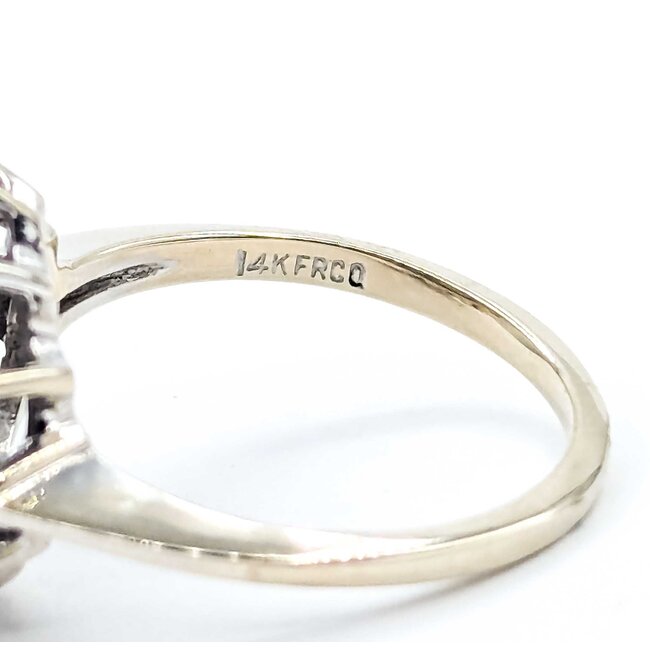 Ring w/Wrap Mid Century .55ctw Round Diamonds 1.10ctw Ruby 14kw/y Sz6 11.3g 225070059