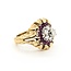 Ring w/Wrap Mid Century .55ctw Round Diamonds 1.10ctw Ruby 14kw/y Sz6 11.3g 225070059