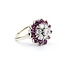 Ring w/Wrap Mid Century .55ctw Round Diamonds 1.10ctw Ruby 14kw/y Sz6 11.3g 225070059