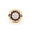 Ring w/Wrap Mid Century .55ctw Round Diamonds 1.10ctw Ruby 14kw/y Sz6 11.3g 225070059