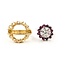 Ring w/Wrap Mid Century .55ctw Round Diamonds 1.10ctw Ruby 14kw/y Sz6 11.3g 225070059
