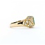 Ring Vintage Style .62ctw Round Diamonds 1.07ct Emerald 18ky Sz6 3.5g 225070054