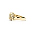 Ring Vintage Style .62ctw Round Diamonds 1.07ct Emerald 18ky Sz6 3.5g 225070054