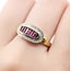 Ring Channel Set .12ctw Round Diamonds .50ctw Ruby 18ky Sz8.5 4.5g 225070057