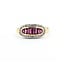 Ring Channel Set .12ctw Round Diamonds .50ctw Ruby 18ky Sz8.5 4.5g 225070057
