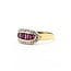 Ring Channel Set .12ctw Round Diamonds .50ctw Ruby 18ky Sz8.5 4.5g 225070057