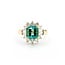 Ring .50ctw Round/Baguette Diamonds 2.10ct Emerald 14ky Sz6 4.9g 225070033