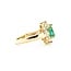 Ring .50ctw Round/Baguette Diamonds 2.10ct Emerald 14ky Sz6 4.9g 225070033