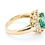 Ring .50ctw Round/Baguette Diamonds 2.10ct Emerald 14ky Sz6 4.9g 225070033