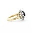 Ring Snowflake .35ctw Round Diamonds 3.5ct Green Tourmaline 18ky Sz7 5.9g 225070058