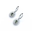 Earrings Dangle Milgrain .87ctw Diamonds Alexandrite GIA: 2235584347, 1236584996 18kw 1x.45" 5.4g 125060026