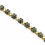 Bracelet Mid Century 11.40ctw Emerald 2.0ctw Sapphire 18ky 7" 32.66g 225070009