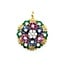 Pendant Tremblant 1.14ctw Round Diamonds .90ctw Emerald 2.16ctw Ruby/Sapphire 18ky 28mm 12.1g 225070027