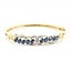 Bangle Twist .50ctw Round Diamonds 3.00ctw Blue Sapphire 18ky 9mm 7.25" 16.92g 225070072