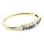Bangle Twist .50ctw Round Diamonds 3.00ctw Blue Sapphire 18ky 9mm 7.25" 16.92g 225070072