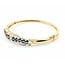Bangle Twist .50ctw Round Diamonds 3.00ctw Blue Sapphire 18ky 9mm 7.25" 16.92g 225070072