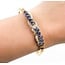 Bangle Twist .50ctw Round Diamonds 3.00ctw Blue Sapphire 18ky 9mm 7.25" 16.92g 225070072