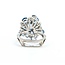 Ring Cocktail .36ctw Single Cut Diamonds 4.86ctw Aquamarine 14kw Sz6 7.2g 225070044