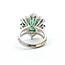 Ring Vintage Style .30ctw Round Diamonds 4.80ct Emerald .84ctw Sapphire 14kw Sz3.75 5.8g 225070050