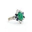 Ring Vintage Style .30ctw Round Diamonds 4.80ct Emerald .84ctw Sapphire 14kw Sz3.75 5.8g 225070050