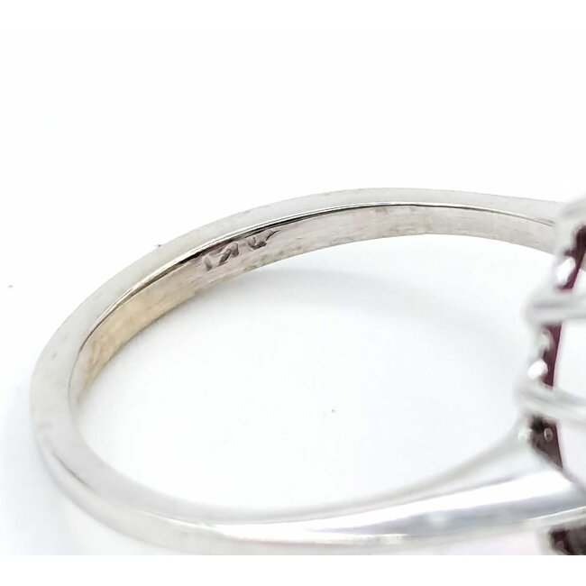 Ring Halo .38ctw Round Diamonds 4.40ct Pink Tourmaline 14kw Sz7 4.9g 225070029