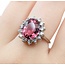 Ring Halo .38ctw Round Diamonds 4.40ct Pink Tourmaline 14kw Sz7 4.9g 225070029