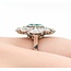Ring Art Deco .80ctw Old European Diamonds 1.69ct Emerald Platinum Sz6 6.3g 225070051