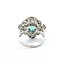 Ring Art Deco .80ctw Old European Diamonds 1.69ct Emerald Platinum Sz6 6.3g 225070051