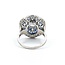 Ring Art Deco Revival 1.45ctw Old European/Single Cut Diamonds 1.10ctw Sapphire Platinum Sz7 8.5g 225070047