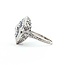Ring Art Deco Revival 1.45ctw Old European/Single Cut Diamonds 1.10ctw Sapphire Platinum Sz7 8.5g 225070047