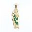 Pendant Jesus Synthetic Gemstones 14ky 2.25x.65" 7.4g 125076202