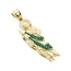 Pendant Jesus Synthetic Gemstones 14ky 2.25x.65" 7.4g 125076202