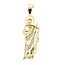 Pendant Jesus Synthetic Gemstones 14ky 2.25x.65" 7.4g 125076202