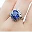 Ring Vintage Style .62ctw Round/Baguette Diamonds 5.17ct Tanzanite Platinum Sz6.25 8.2g 225070055